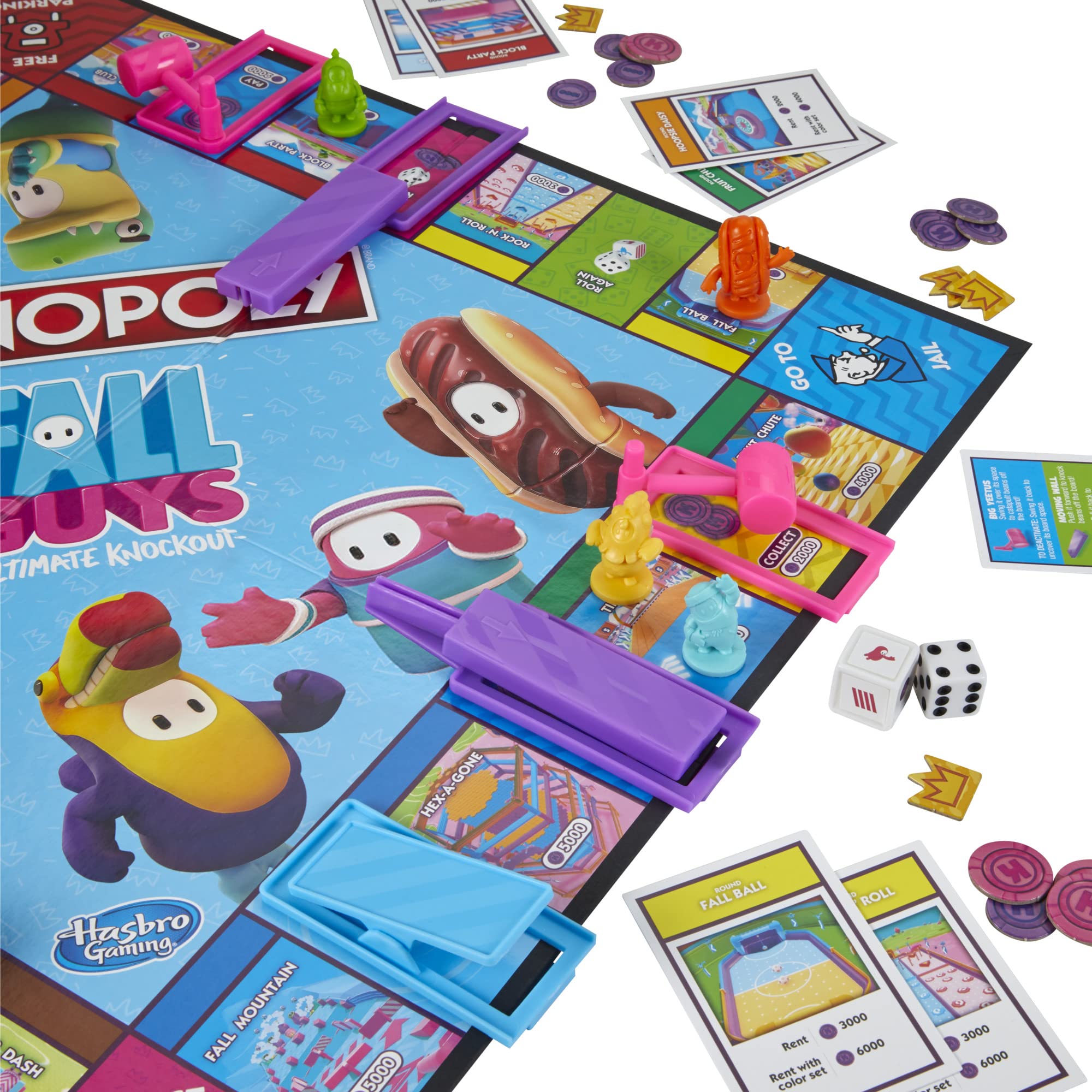 Monopoly Fall Guys instructions image displays clear rules and quick setup.