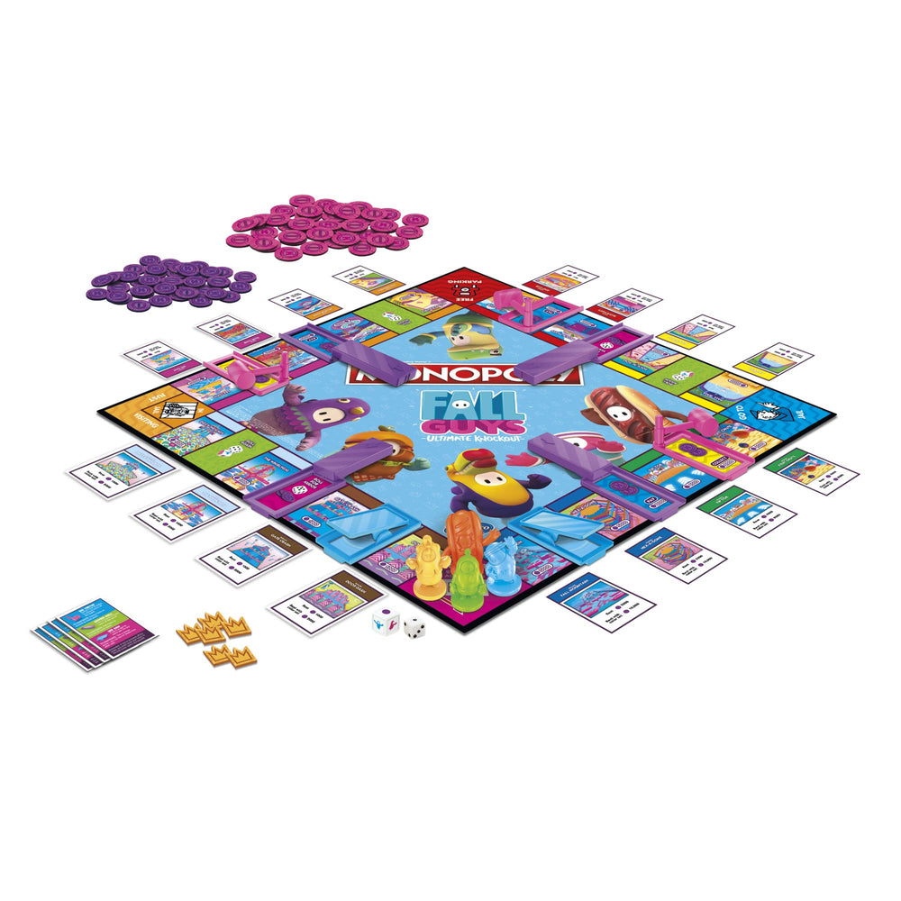 Monopoly Fall Guys Knockout Die image sparks interactive turns and unpredictable strategy.