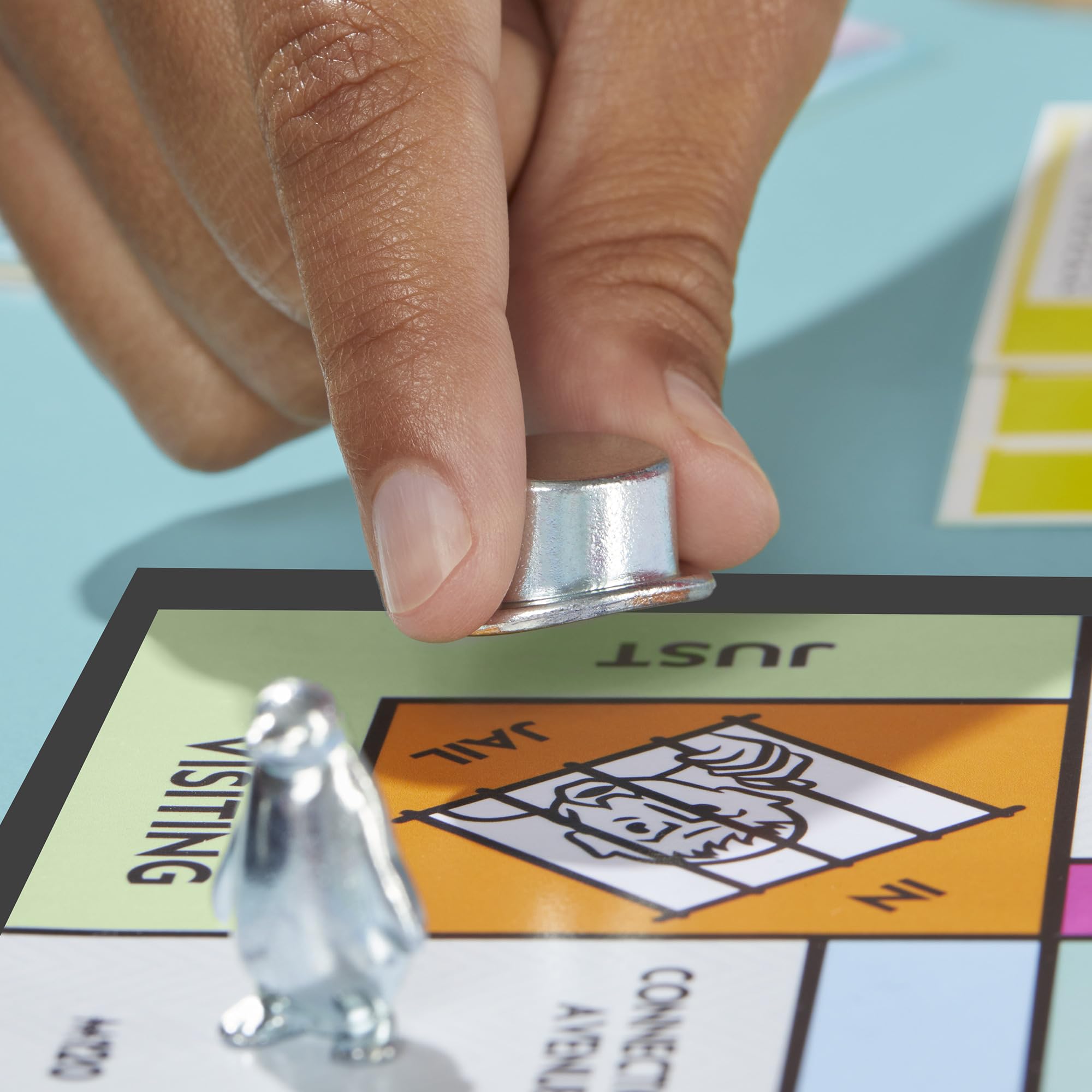 Stacked houses and hotels close-up, Monopoly buildings improve handling and visibility