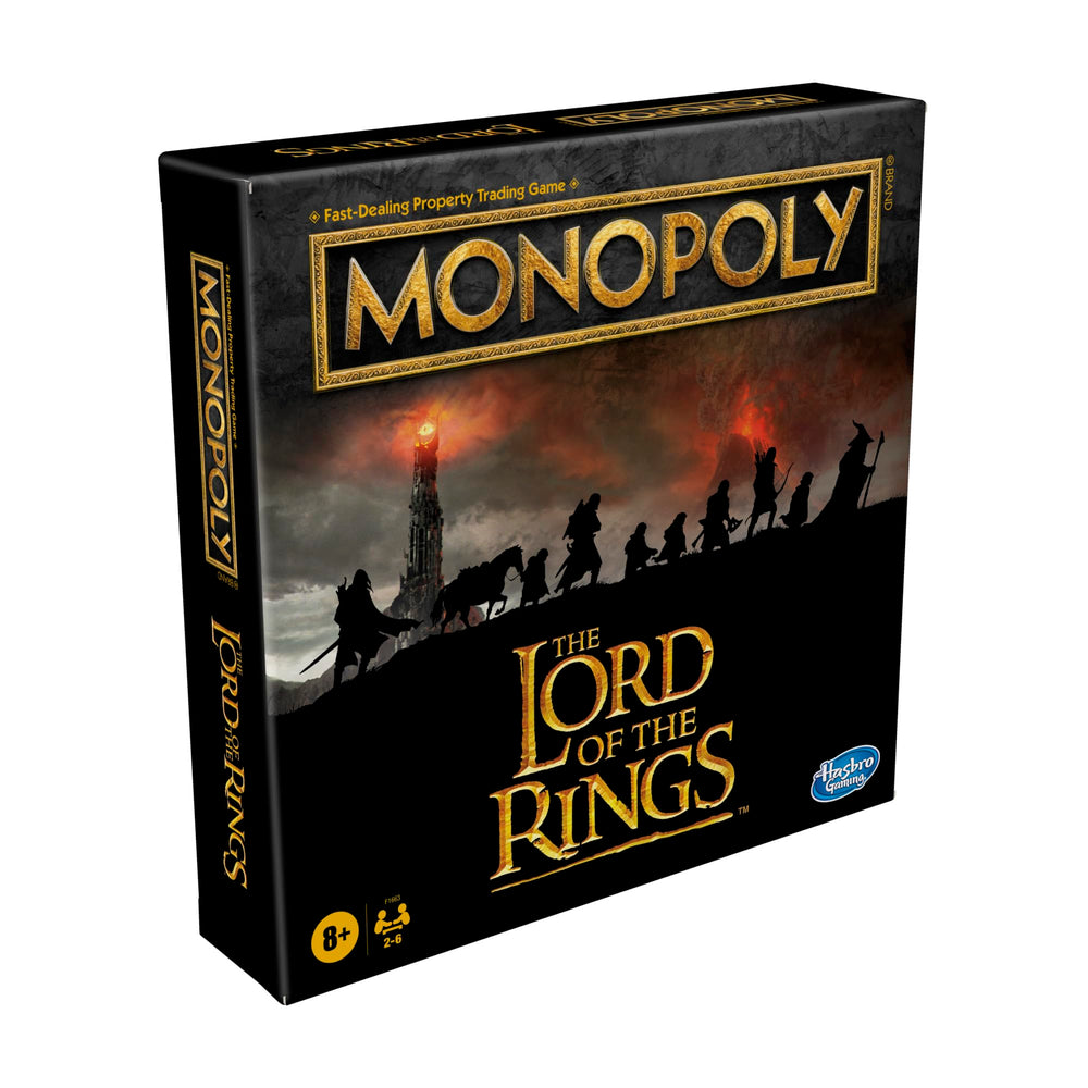 Monopoly Lord of the Rings Edition box and instructions shown for quick setup