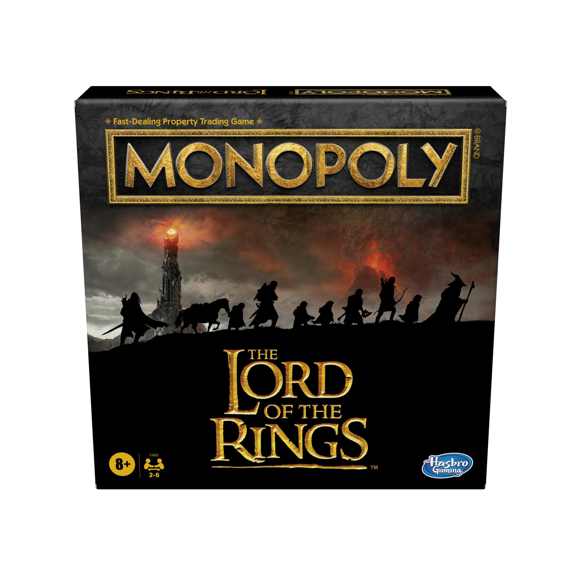 Monopoly Lord of the Rings Edition game setup for family night, ready to play