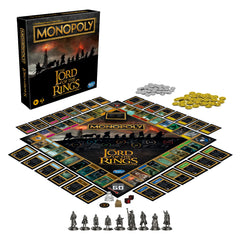 Monopoly Lord of the Rings Edition ring-tracker near Mount Doom during play