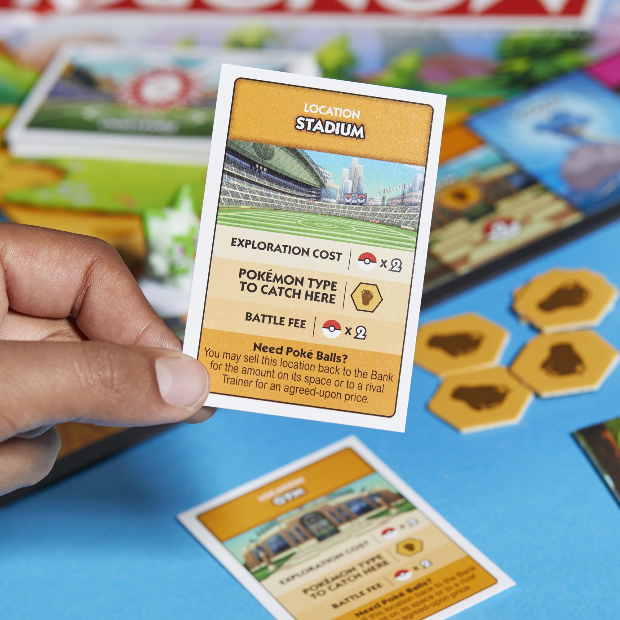 Monopoly Pokémon Edition Fuecoco token ready for battles.