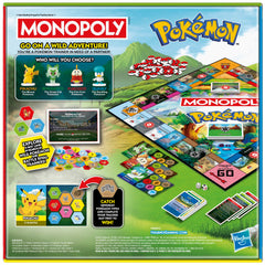 Monopoly Pokémon Edition game map with locations for adventure.