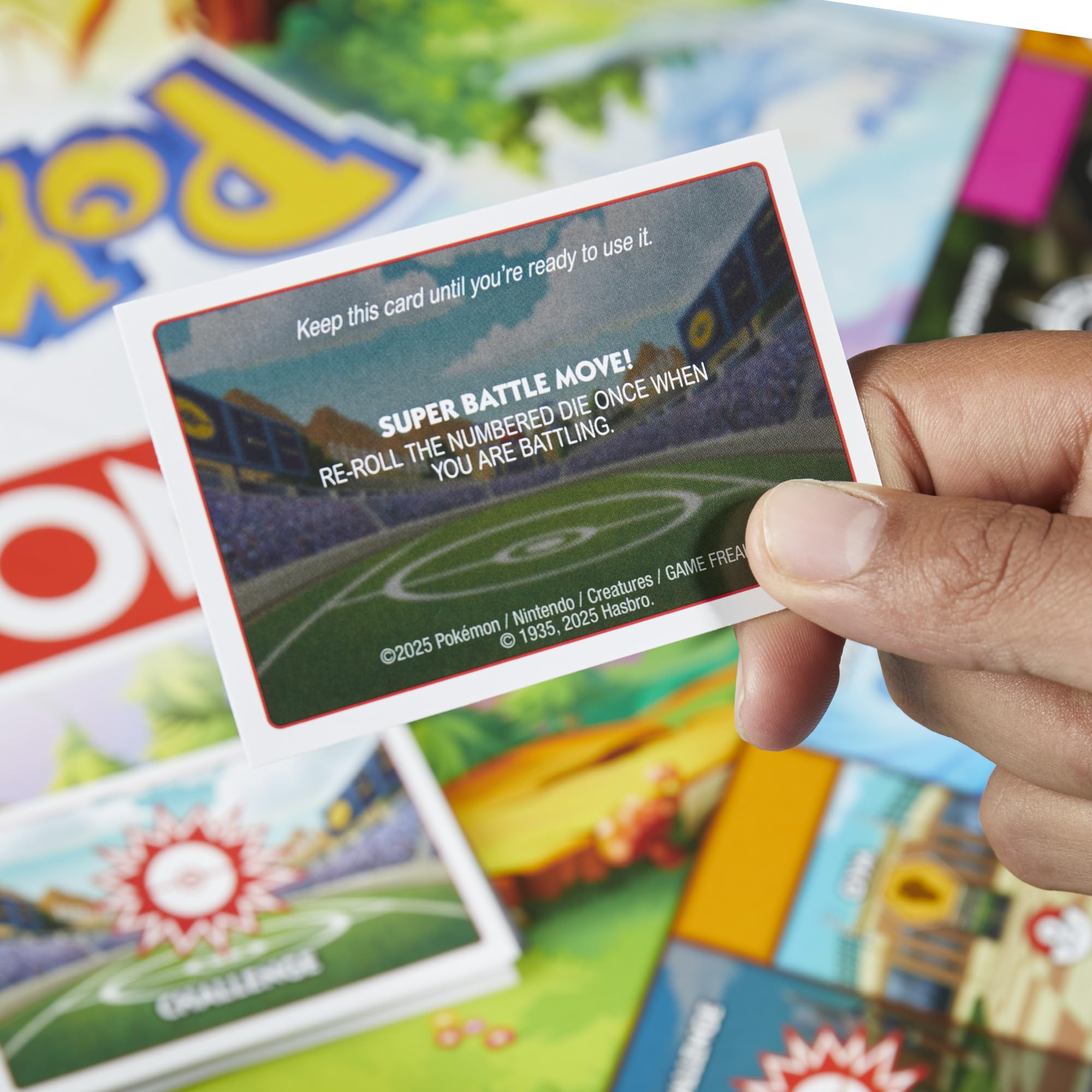 Monopoly Pokémon Edition Pikachu token adds nostalgic flair.