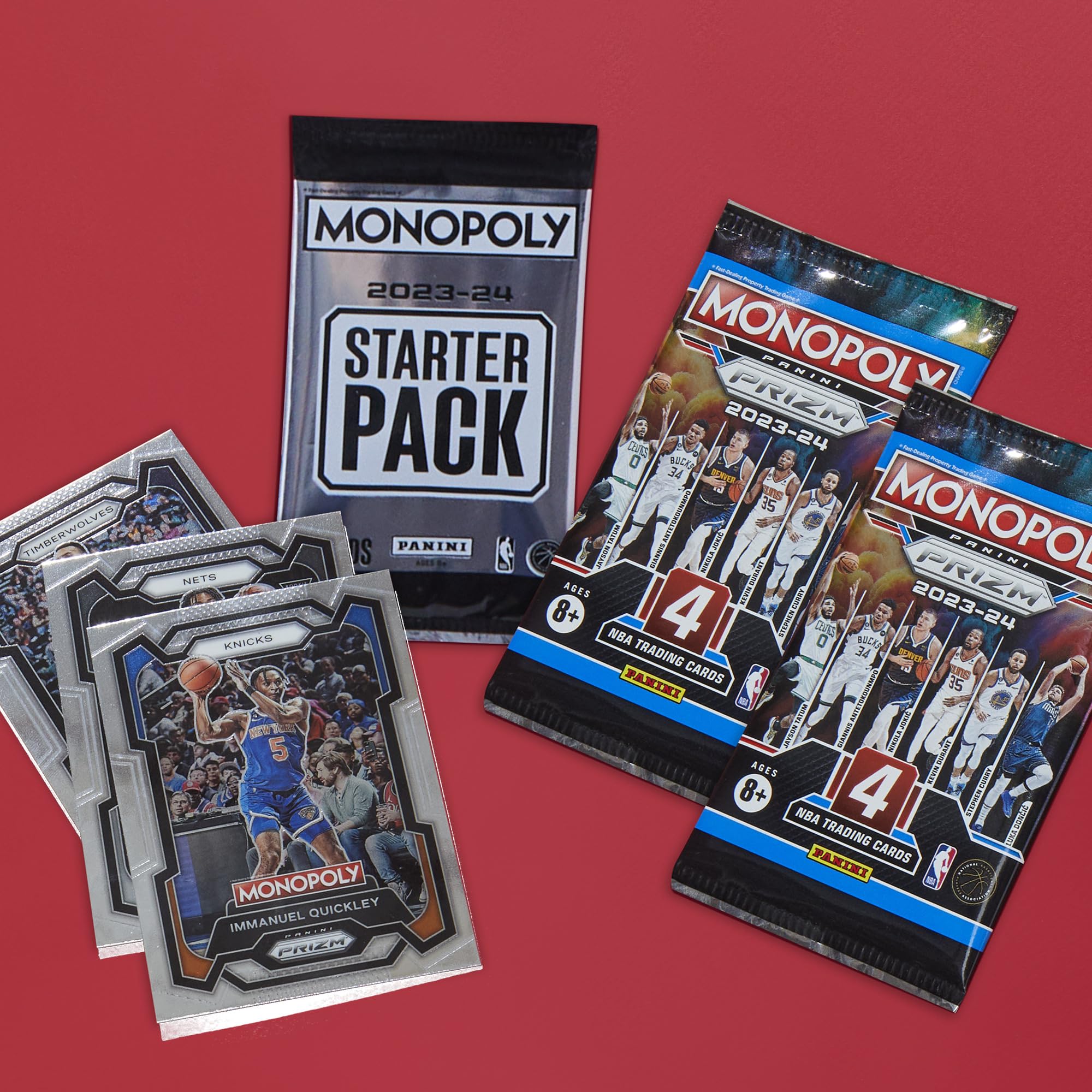 Monopoly Prizm NBA 2nd Edition family gift concept illustration.
