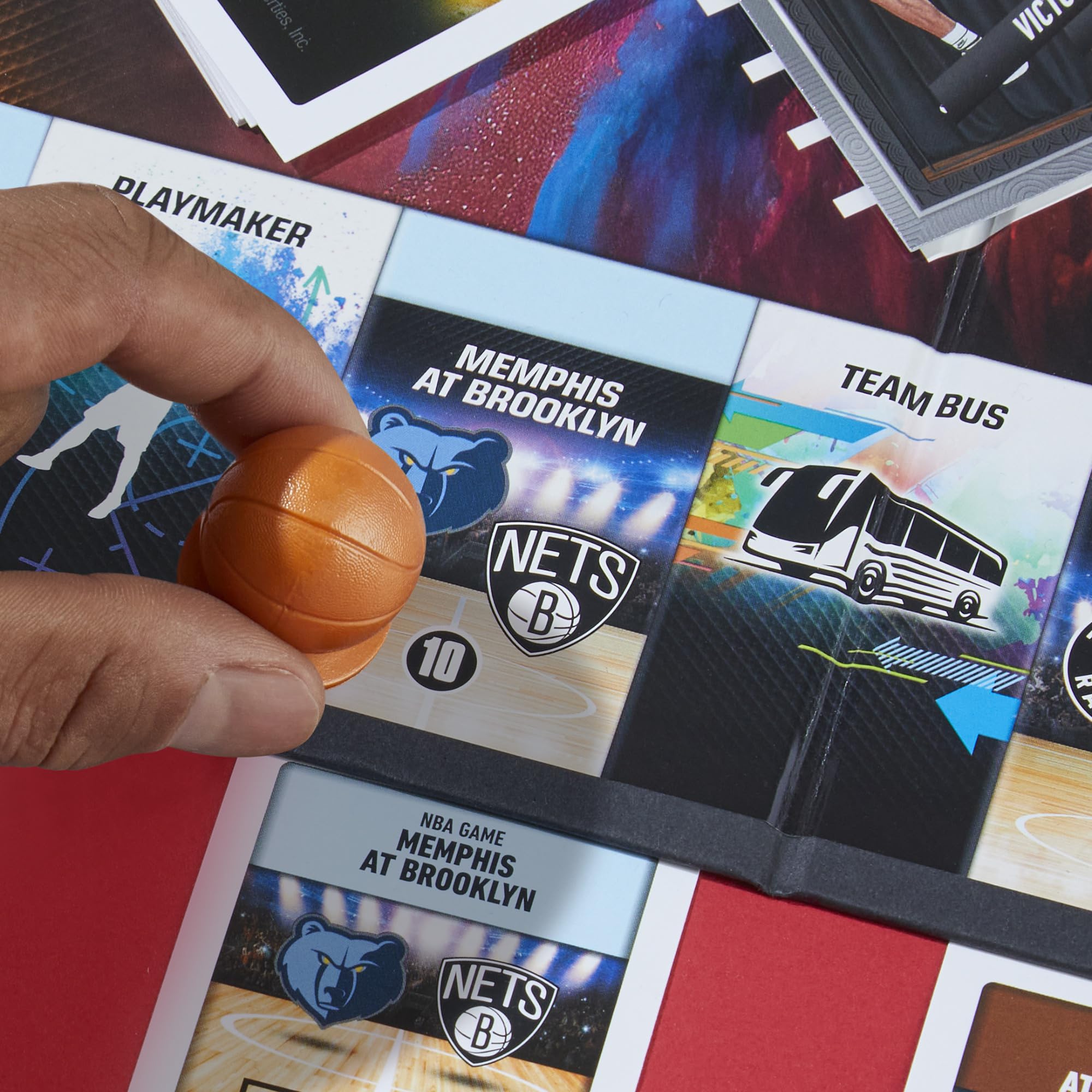Monopoly Prizm NBA 2nd Edition Go space and awards area.