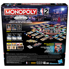 Monopoly Prizm NBA 2nd Edition Panini cards front view highlighting draft options.