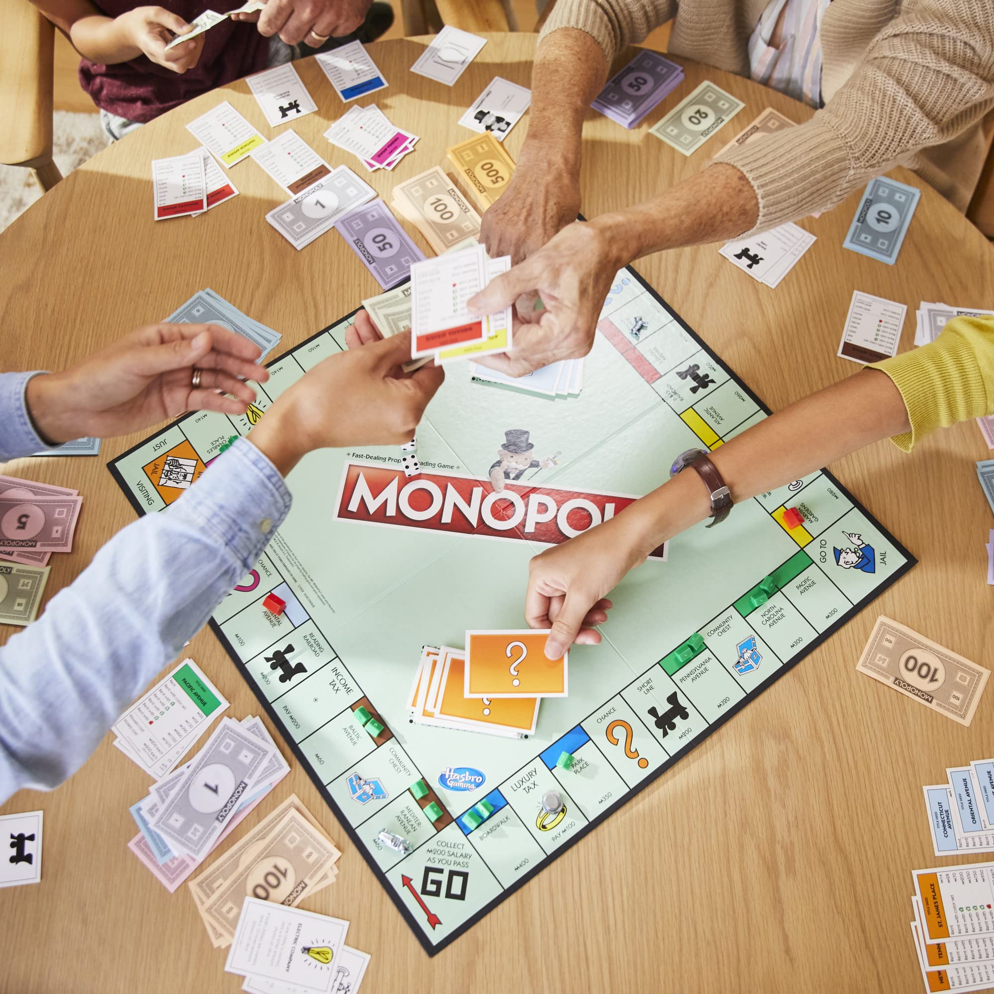 Monopoly Battleship token on the board.