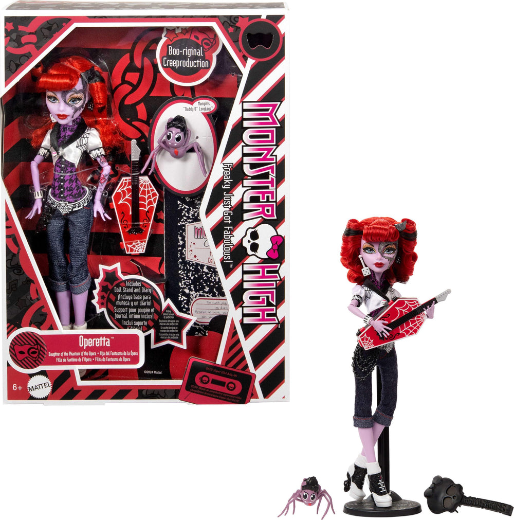 Monster High Boo-riginal Operetta doll for display and imaginative play.