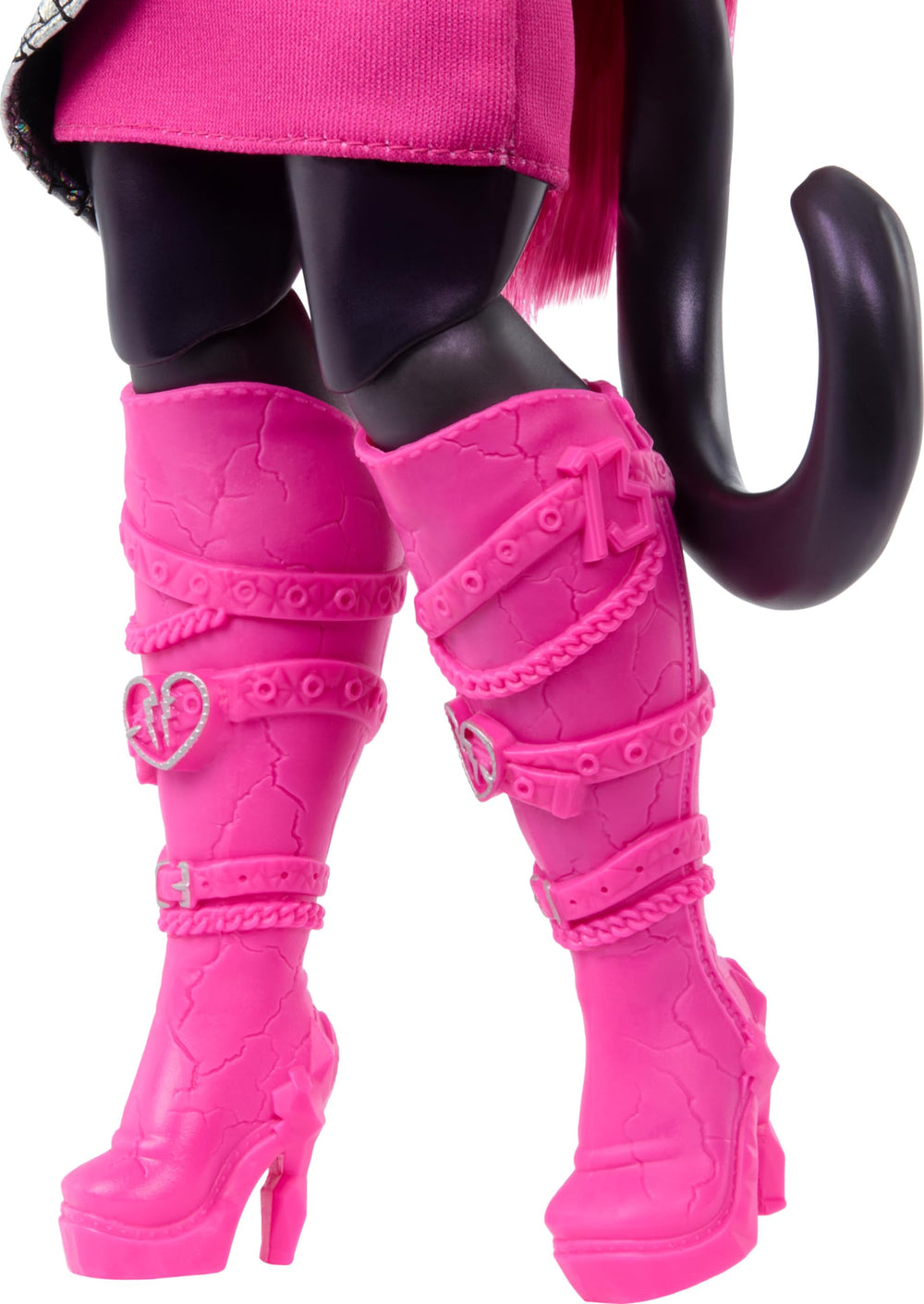 Monster High Catty Noir doll—microphone and sheet music for stage pretend-play