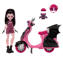 Scooter with rose-pink accents enhances display appeal