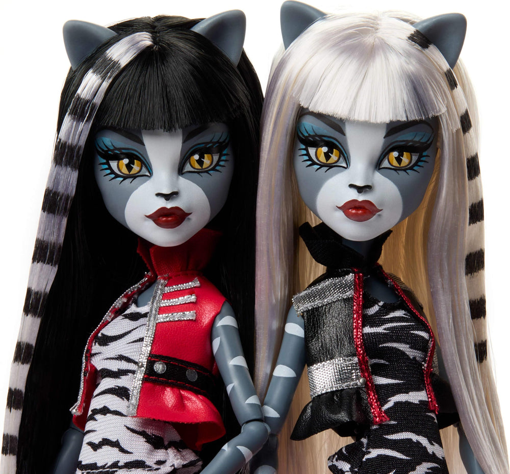 Doll stands included to pose and display Monster High figures.