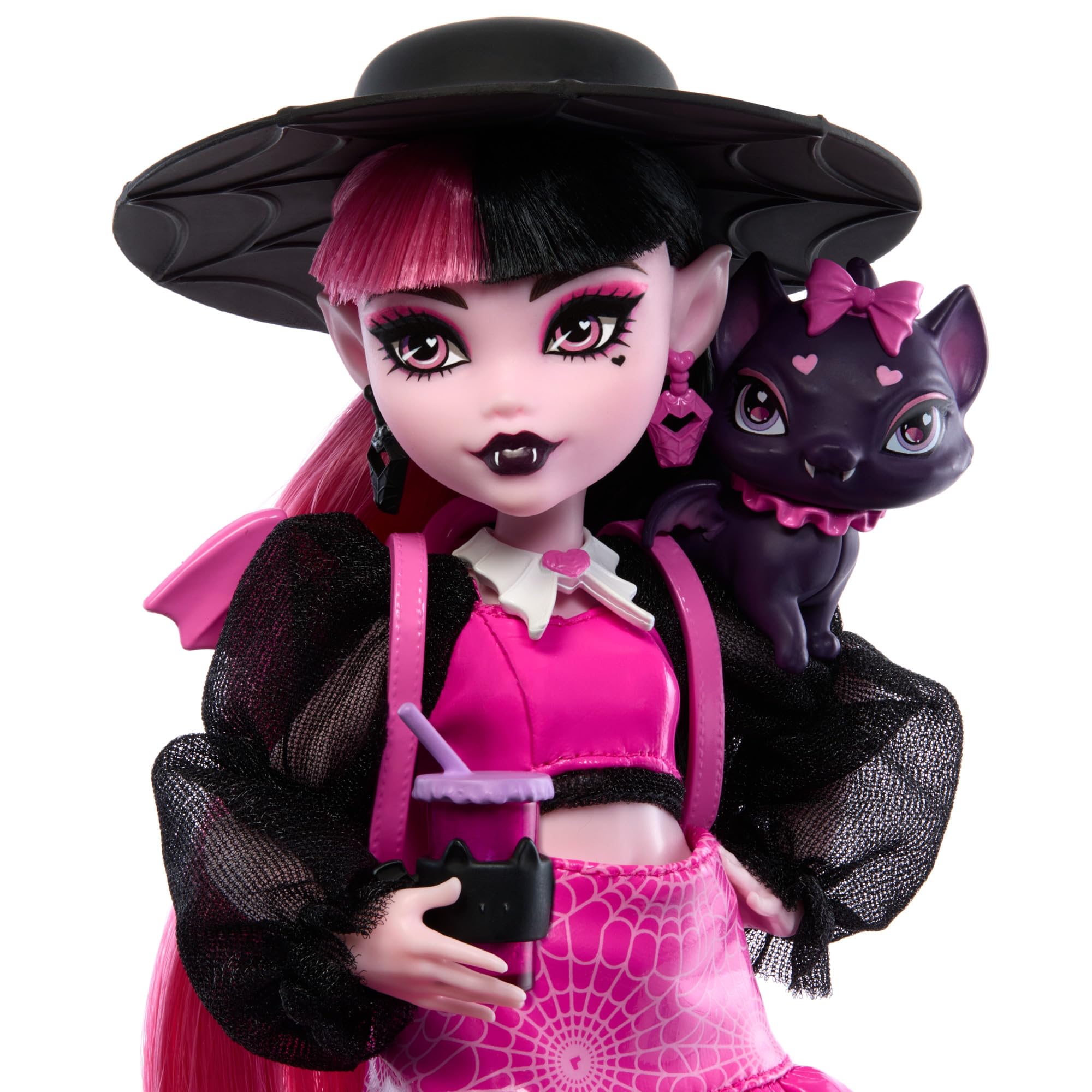 Monster High Draculaura doll bento box accessory supports on-the-go lunch play.