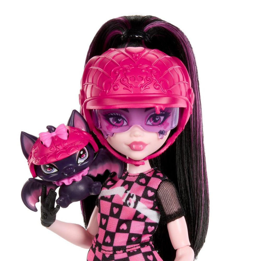 Draculaura doll dress pattern with vivid colors for outfits