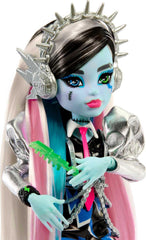 Monster High Frankie Stein showcases metallic puff sleeves for bold cosplay styling.