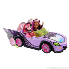 Ghoul Mobile seated four Monster High dolls for group play sessions.