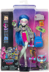 Ghoulia Yelps doll with glasses and beanie for authentic look