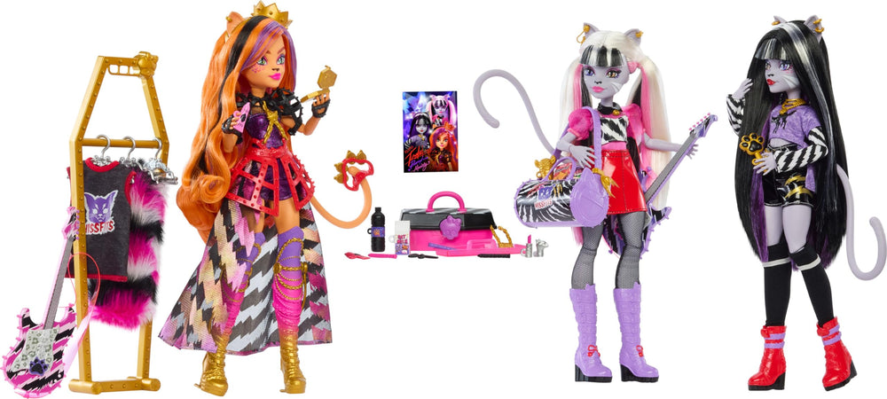 Monster High Hissfits two guitars for stage play and storytelling