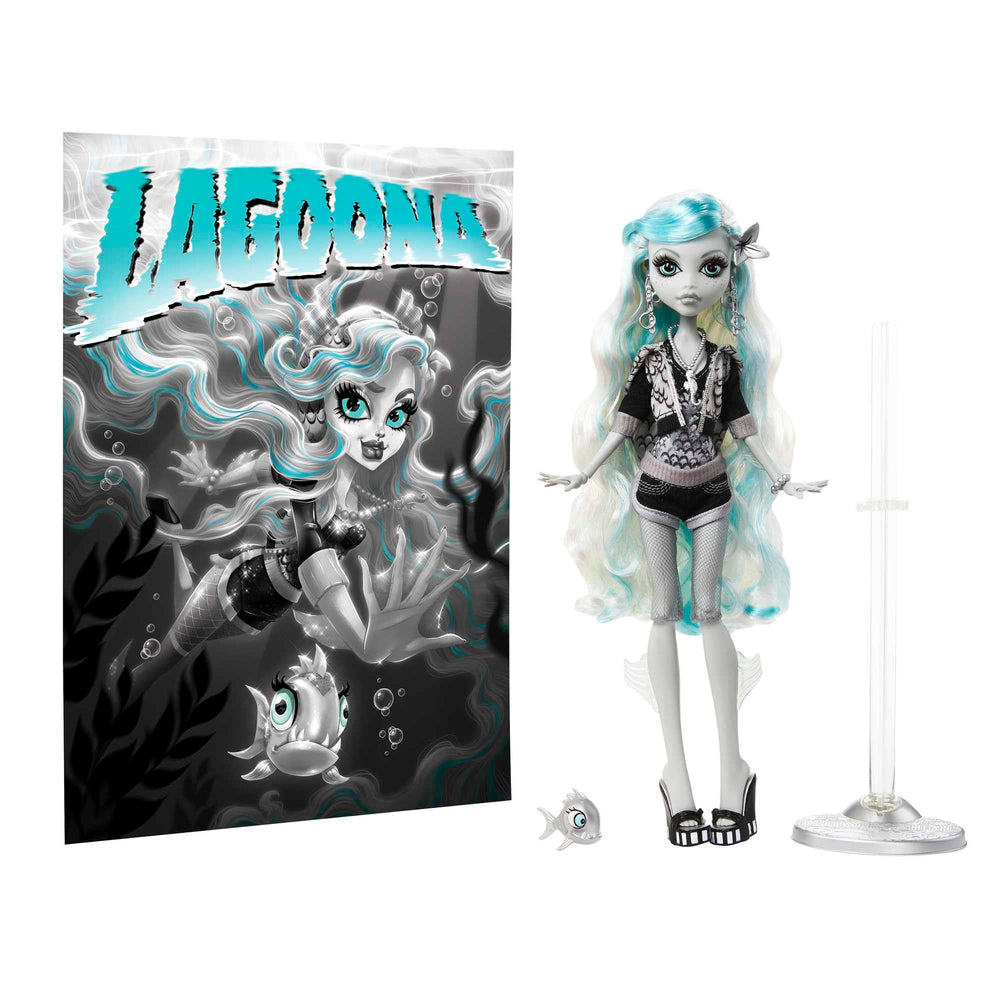 Monster High Lagoona Blue fully articulated doll for dynamic pose and storytelling.