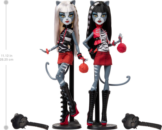 Meowlody and Purrsephone outfits highlighted with bold colors for storytelling.
