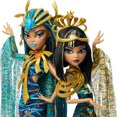 Monster High Nefera De Nile with scarab headdress showcases luxe couture for display