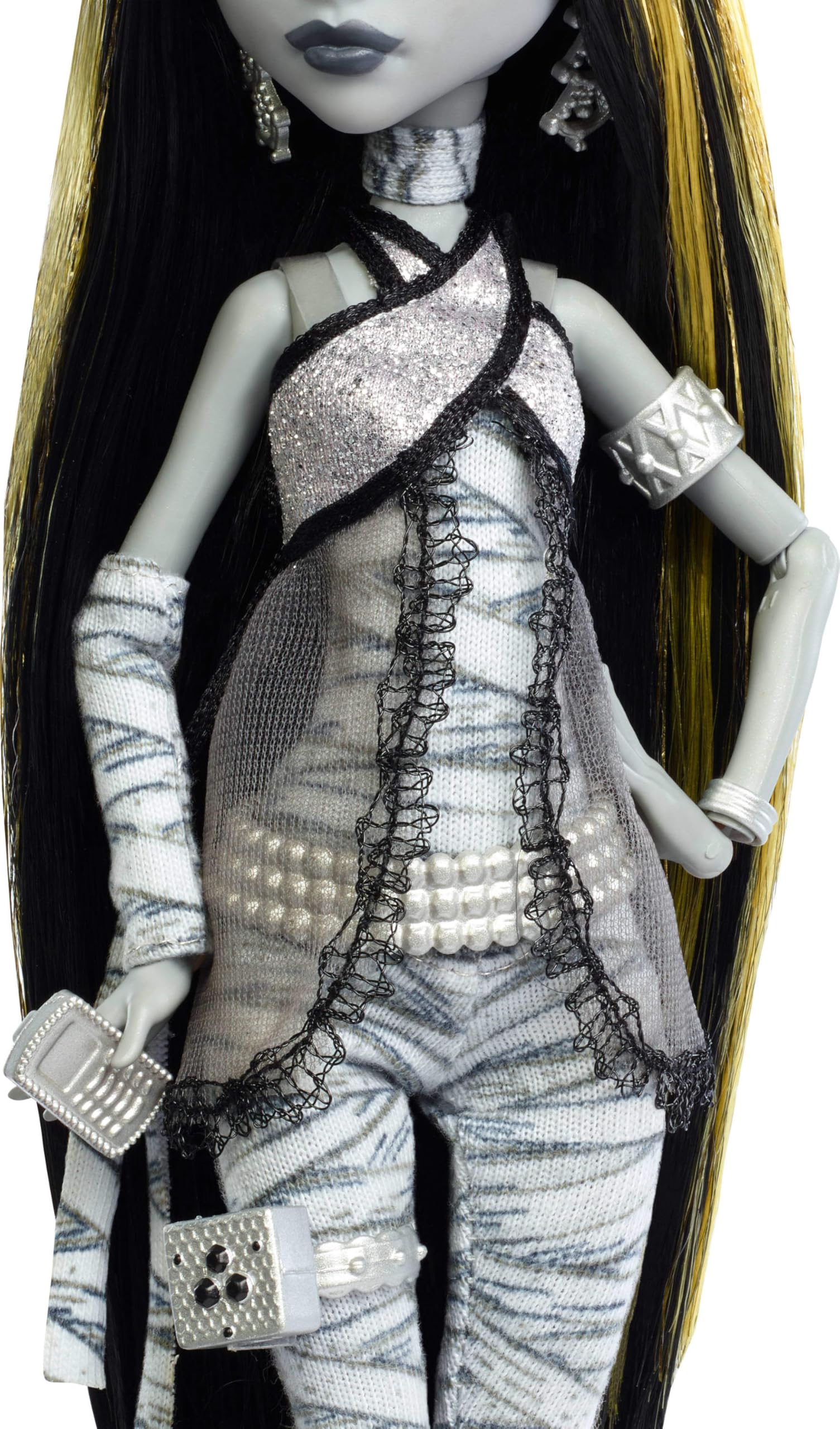 Doll-size poster with thriller-inspired artwork for display.