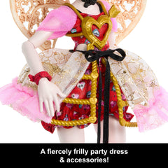 Monster High Scary Sweet birthday accessories—invite and balloon—spark imagination during pretend celebrations.