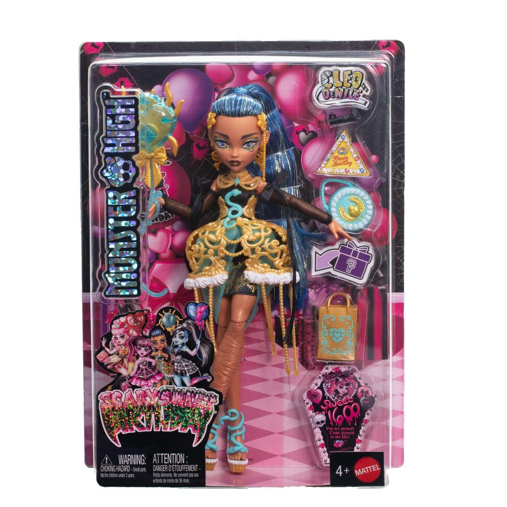 Cleo De Nile with themed accessories for a spooky skelebration