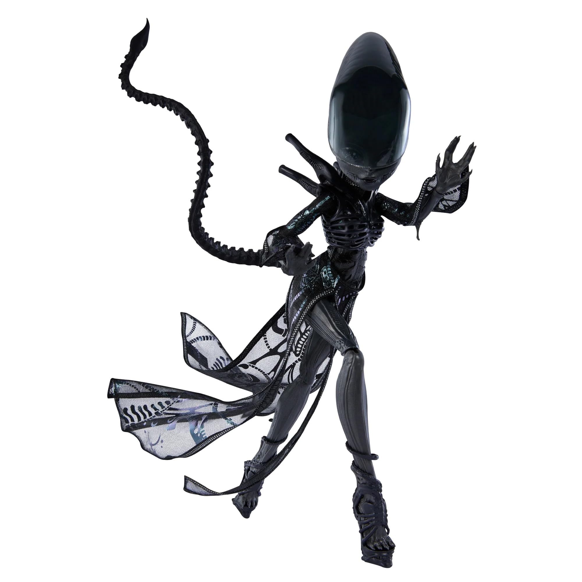 Monster High Skullector Alien Doll wearing Facehugger-inspired heels
