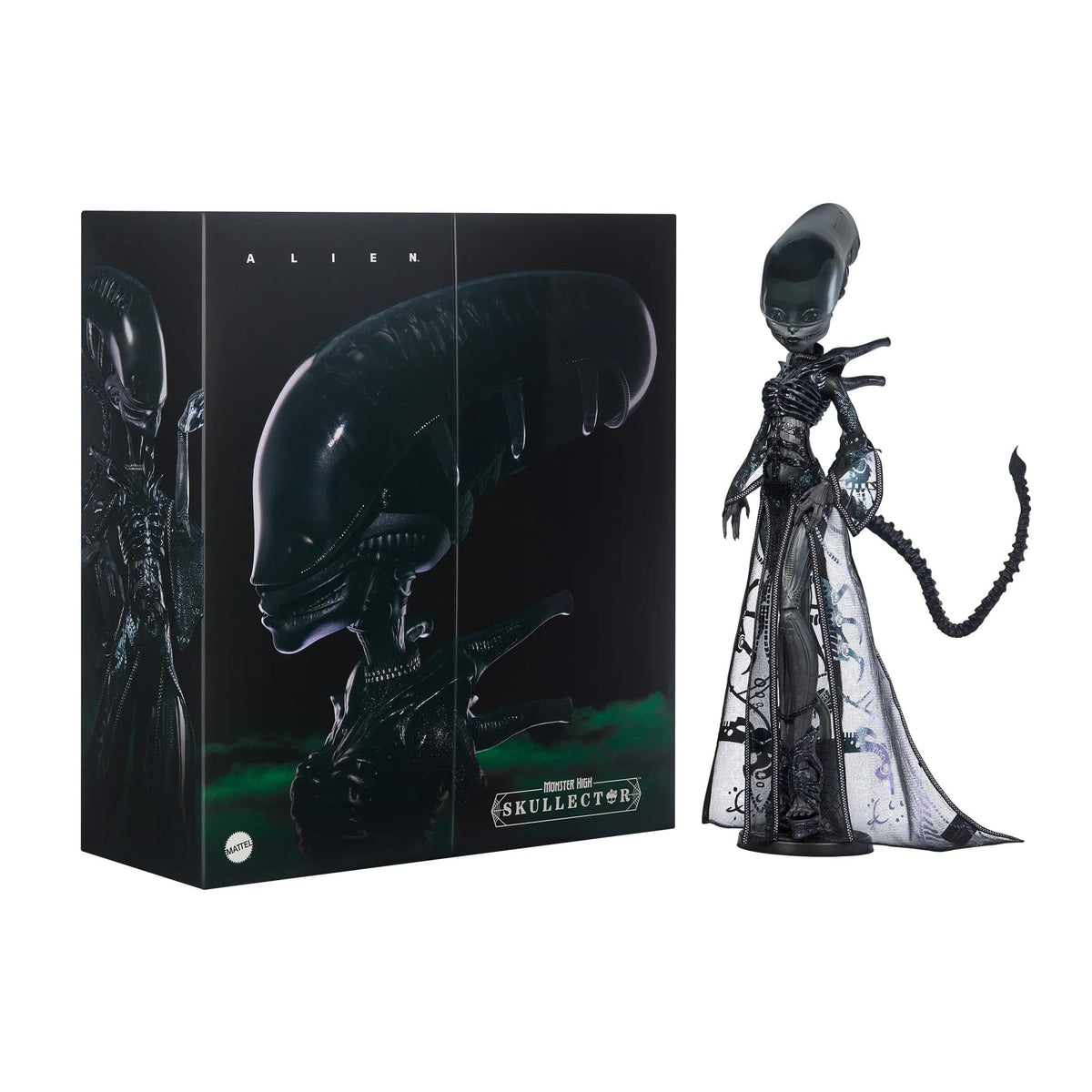 Monster High Skullector Alien Doll with metallic outfit for standout display