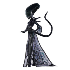 Monster High Skullector Alien Doll in sheer top with iridescent foil