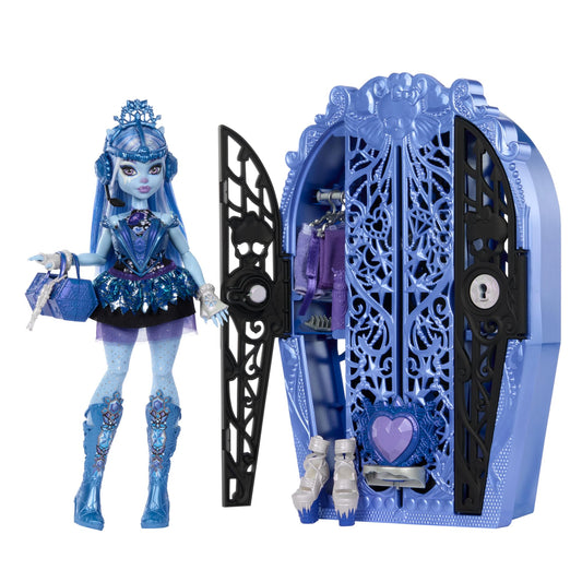 Monster High Abbey Bominable doll with articulated joints for storytelling.