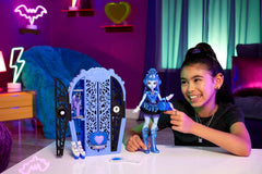 Monster High Skulltimate Secrets dress-up closet for storage and fashion play.