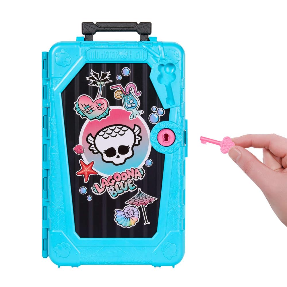 Suitcase with surprises invites extra unboxing fun and dress-up options.