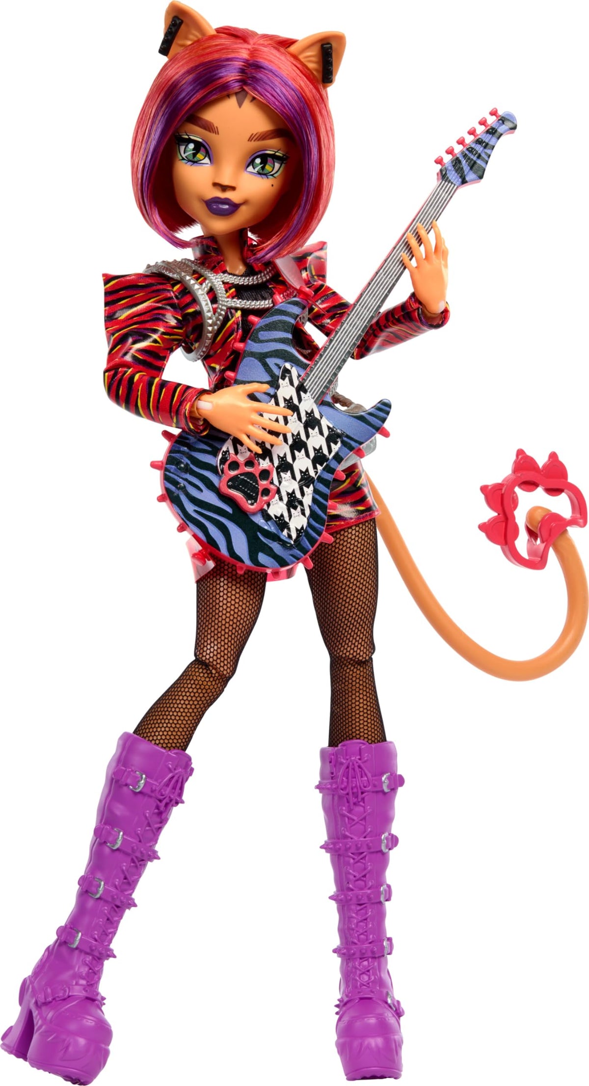 Monster High Toralei on stage with guitar inspires imaginative play and music storytelling.
