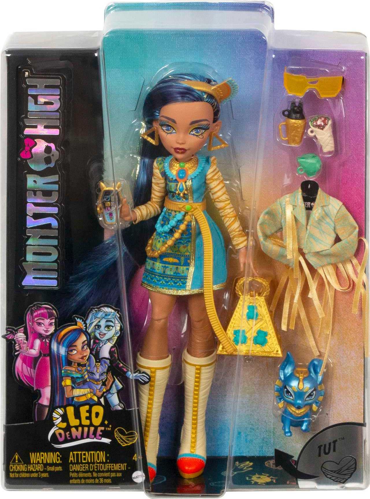 Monster High Tut puppy companion supports buddy storytelling and cuddly moments.