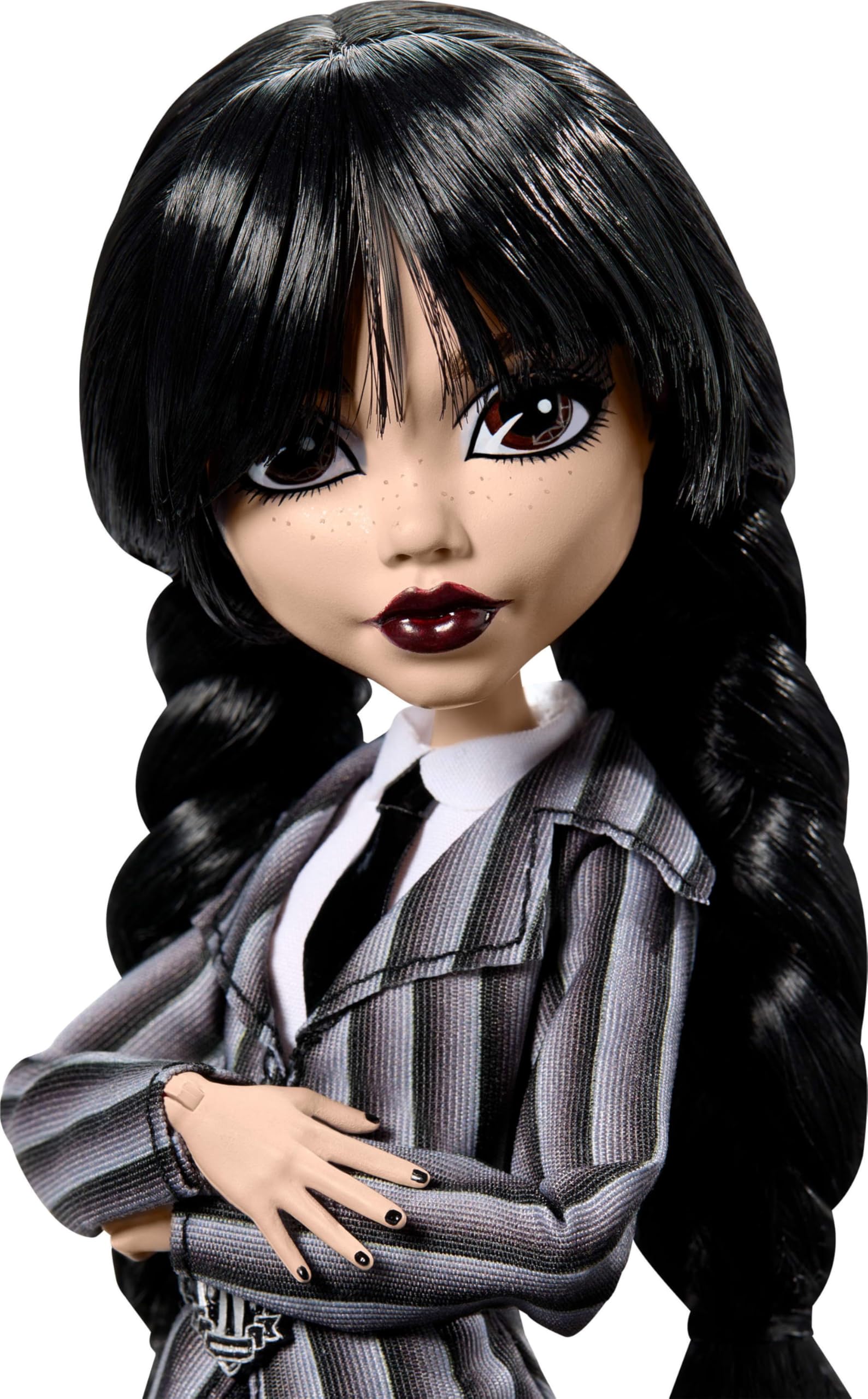 Backpack with skullette and spiderweb details enhances goth-inspired accessorizing