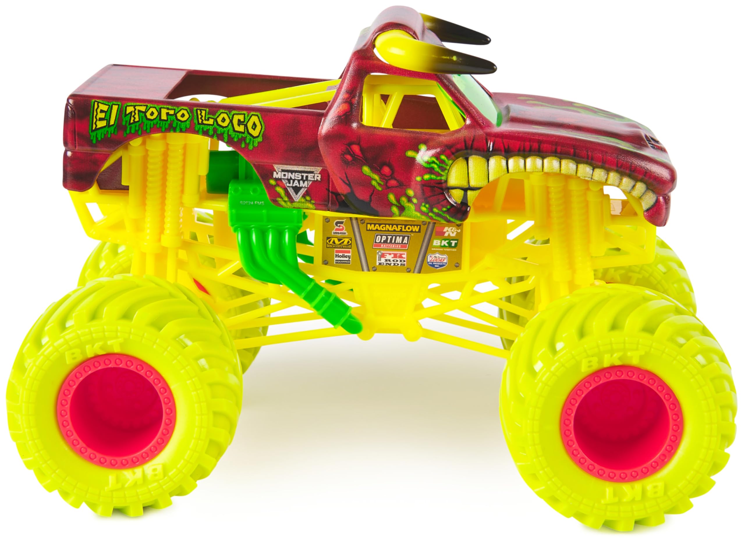 Monster Jam 1:24-scale truck in action suitable for play and display.