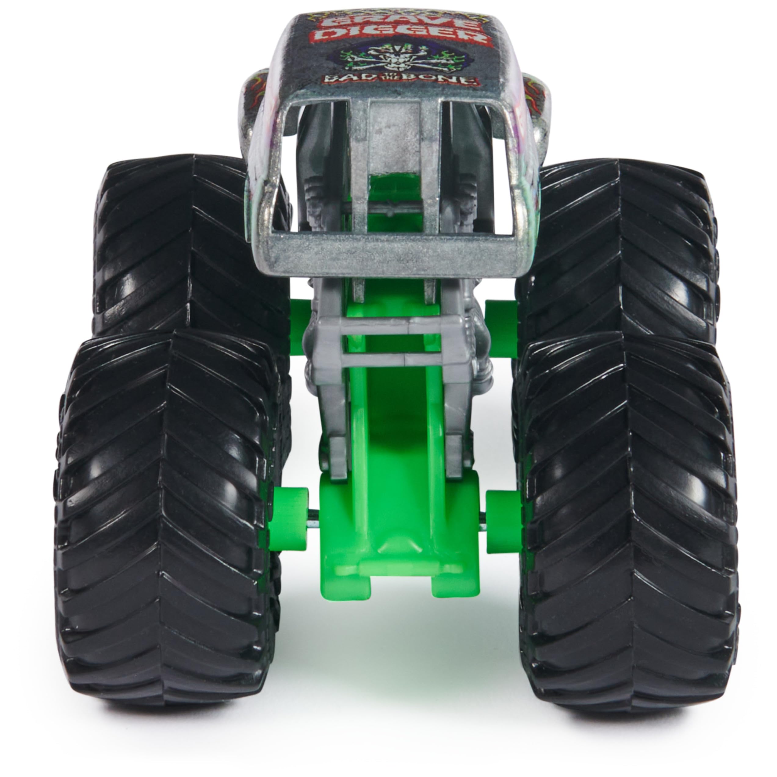 1:64 Monster Jam die-cast box with bold Grave Digger artwork