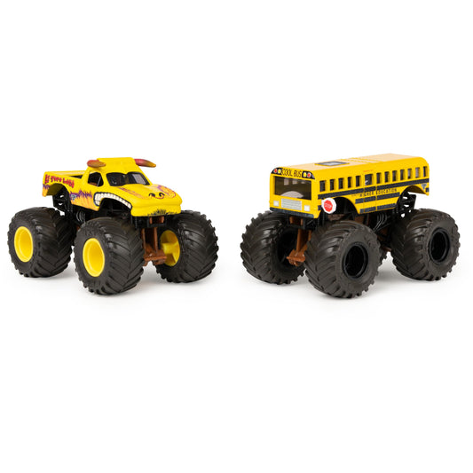 Monster Jam 2021 color-change Higher Education School Bus delivers exciting color-change play and display value.