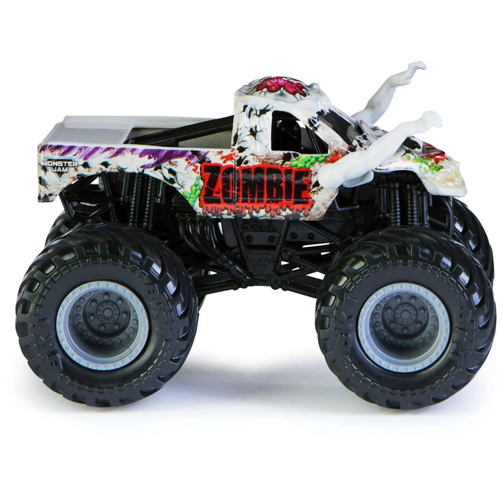 Monster Jam 1:64 diecast truck graphics detail for display and play
