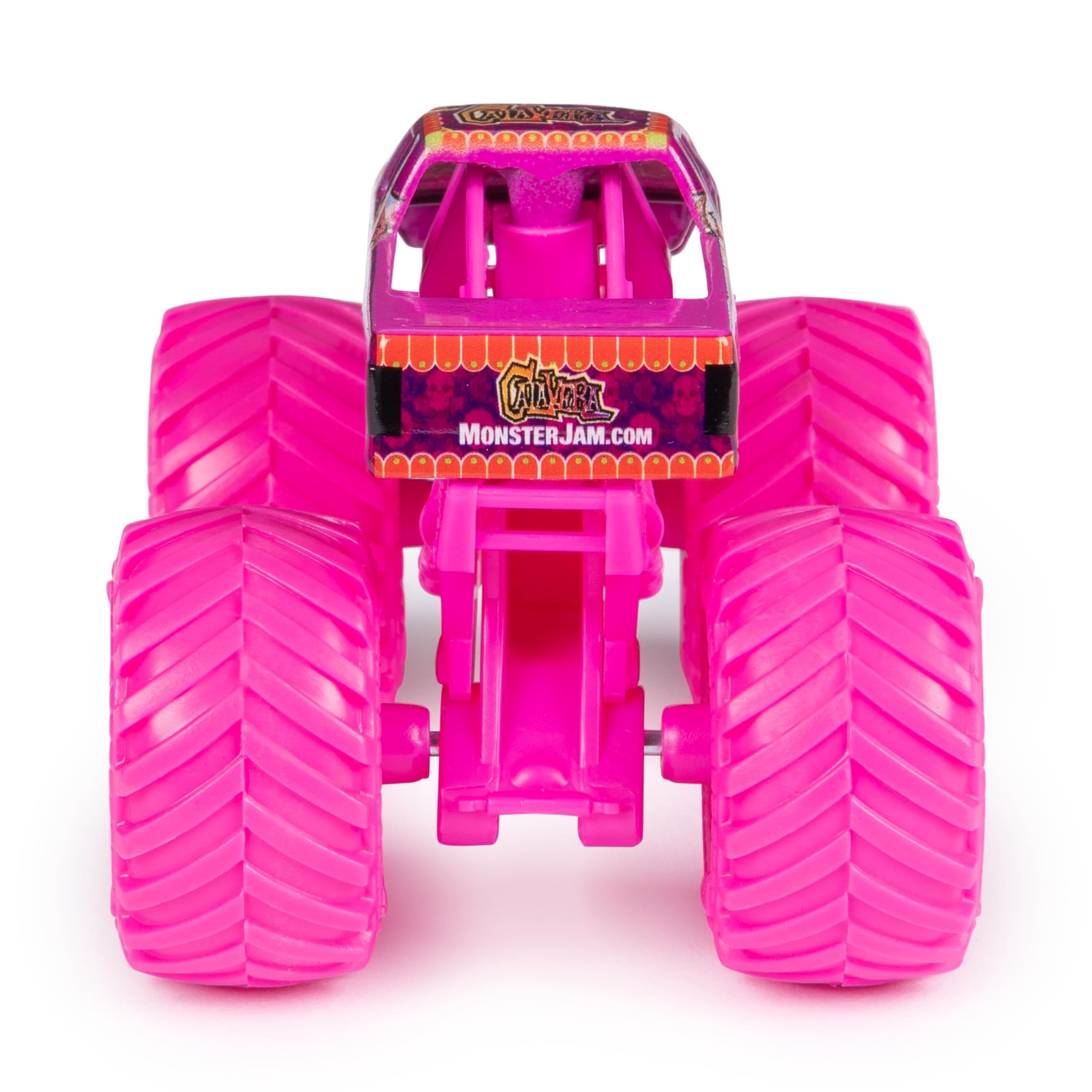 Monster Jam Calavera 1:64 packaging with window display tray.
