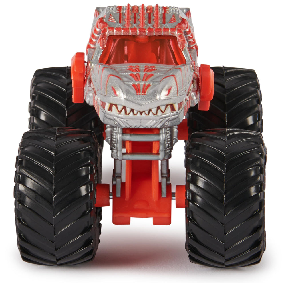 Authentic chassis detail enhances pretend stunt play with believable action.