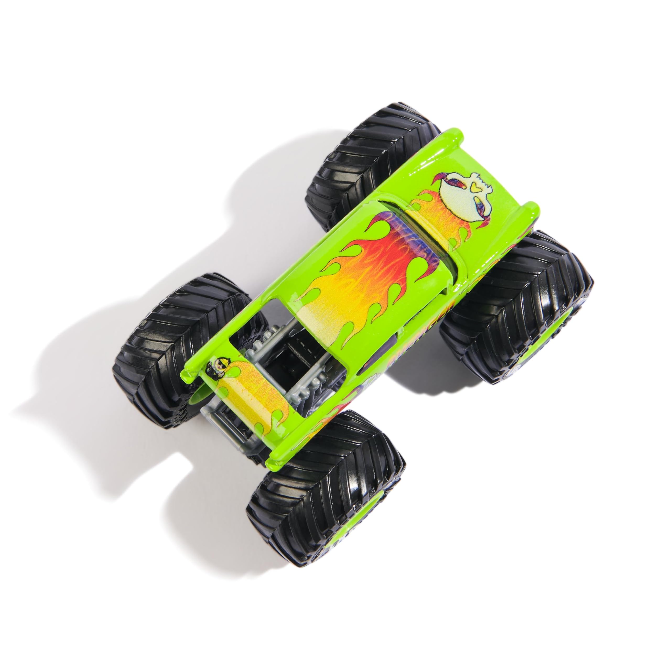 Monster Jam Avenger QR code on packaging links to the collector poster.
