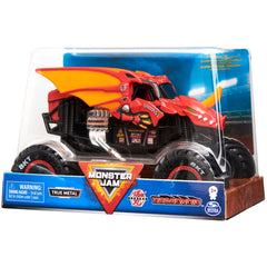 Bakugan Dragonoid Monster Truck close-up highlights graphics and suspension for collectors