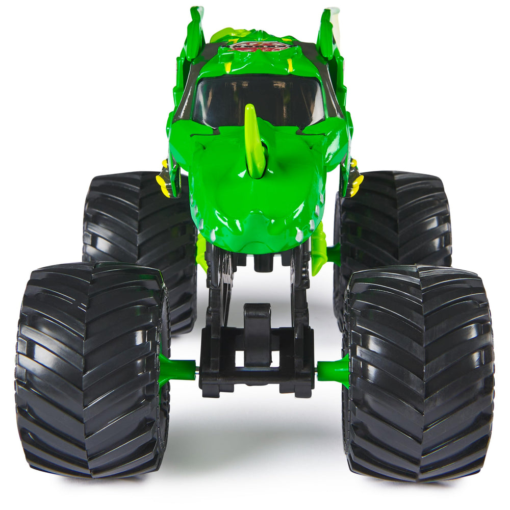 Green Dragonoid truck with BKT tires for better traction during play