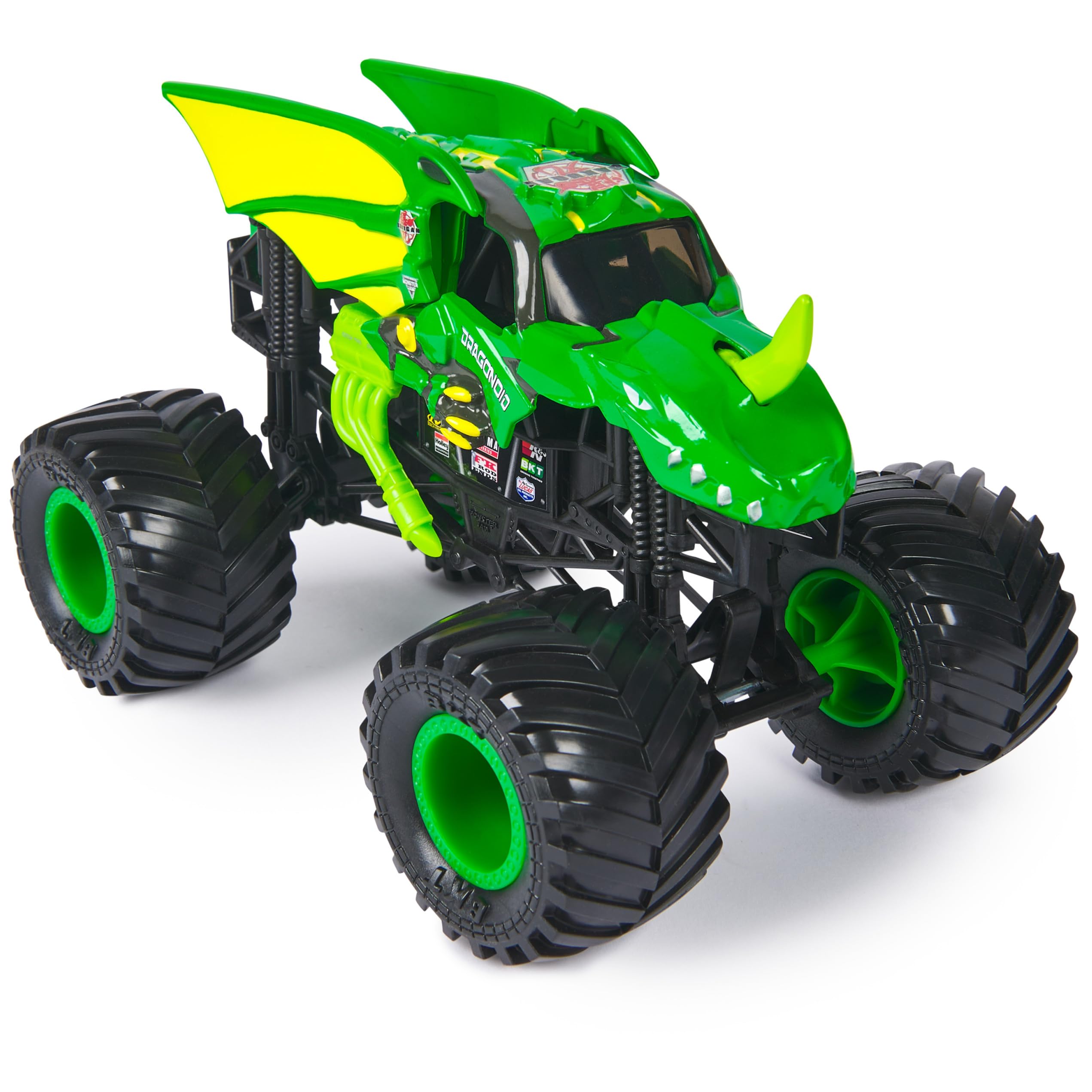Bakugan Dragonoid Green Monster Jam truck with authentic graphics