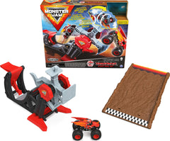 Monster Jam Bakugan Dragonoid Stunt Dial Set truck ready for aerial jumps and tricks.