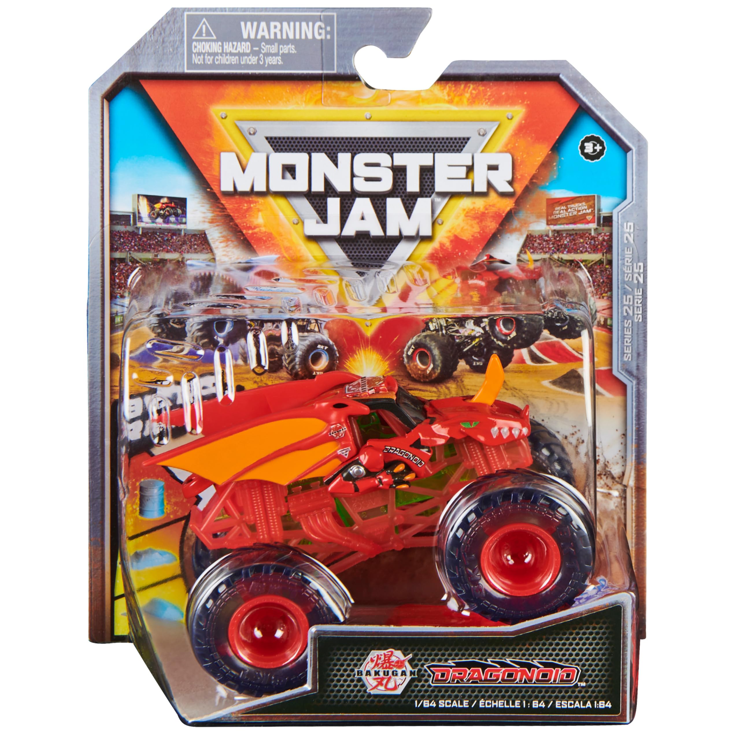 Monster Jam Bakugan Dragonoid truck with bold graphics for dynamic play.